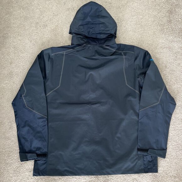 Amazon Pilot Rain Shell Jacket Mens XL Luly Yang Blue Removeable Hood Waterproof - Picture 6 of 7
